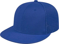 Cap America i8501 Flexfit Performance Trucker Mesh Back Cap - Royal - Royal / XS