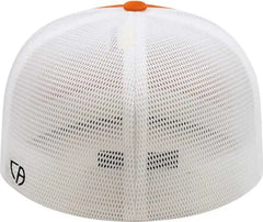 Cap America i8501 Flexfit Performance Trucker Mesh Back Cap - Texas Orange White