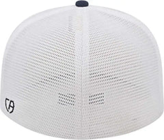 Cap America i8501 Flexfit Performance Trucker Mesh Back Cap - Vegas Gold Navy White