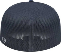 Cap America i8501 Flexfit Performance Trucker Mesh Back Cap - White Navy