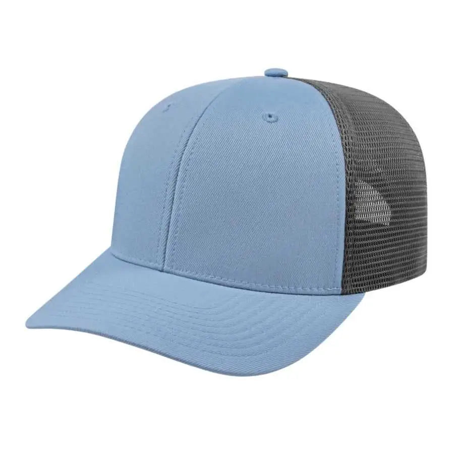 Cap America i8502 Flexfit 110 Trucker Mesh Back Cap - Allure Graphite - Dark Gray / One Size Fits Most
