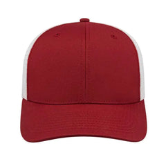 Cap America i8502 Flexfit 110 Trucker Mesh Back Cap - Cardinal White - Cardinal White / One Size Fits Most