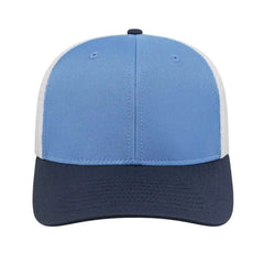 Cap America i8502 Flexfit 110 Trucker Mesh Back Cap - Columbia Navy White - Columbia Blue Navy / One Size Fits Most