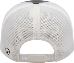 Cap America i8502 Flexfit 110 Trucker Mesh Back Cap - Graphite White - Graphite White / One Size Fits Most