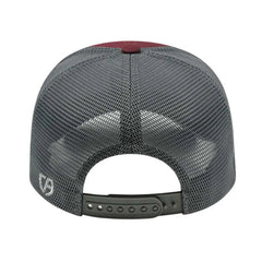 Cap America i8502 Flexfit 110 Trucker Mesh Back Cap - Maroon Graphite - Maroon Dark Gray / One Size Fits Most