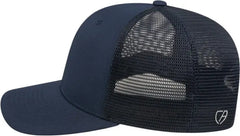 Cap America i8502 Flexfit 110 Trucker Mesh Back Cap - Navy - Navy / One Size Fits Most
