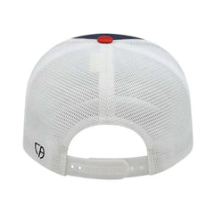 Cap America i8502 Flexfit 110 Trucker Mesh Back Cap - Navy Red White - Navy Red / One Size Fits Most