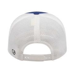Cap America i8502 Flexfit 110 Trucker Mesh Back Cap - Royal White - Royal White / One Size Fits Most