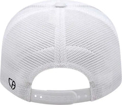 Cap America i8502 Flexfit 110 Trucker Mesh Back Cap - White - White / One Size Fits Most