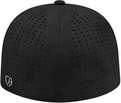 Cap America i8503 Flexfit Perforated Performance Cap - Black