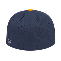 Cap America i8503 Flexfit Perforated Performance Cap - Navy Athletic Gold