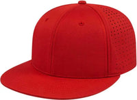 Cap America i8503 Flexfit Perforated Performance Cap - Red - Red / XS