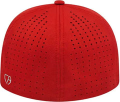Cap America i8503 Flexfit Perforated Performance Cap - Red