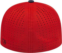 Cap America i8503 Flexfit Perforated Performance Cap - Red Navy