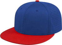 Cap America i8503 Flexfit Perforated Performance Cap - Royal Red - Royal Red / XS