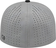 Cap America i8503 Flexfit Perforated Performance Cap - Silver Black