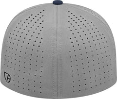 Cap America i8503 Flexfit Perforated Performance Cap - Silver Navy