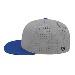 Cap America i8503 Flexfit Perforated Performance Cap - Silver Royal