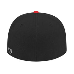 Cap America i8504 Flexfit Wool Blend Performance Cap - Black Red