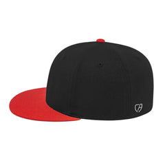 Cap America i8504 Flexfit Wool Blend Performance Cap - Black Red