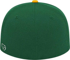 Cap America i8504 Flexfit Wool Blend Performance Cap - Dark Green Athletic Gold