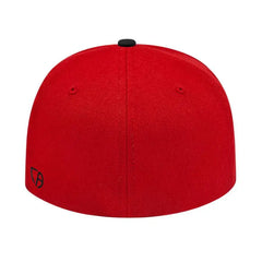 Cap America i8504 Flexfit Wool Blend Performance Cap - Red Black