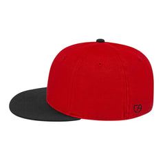 Cap America i8504 Flexfit Wool Blend Performance Cap - Red Black