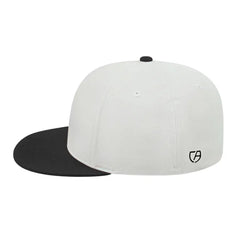 Cap America i8504 Flexfit Wool Blend Performance Cap - White Black