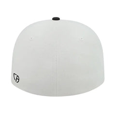 Cap America i8504 Flexfit Wool Blend Performance Cap - White Black