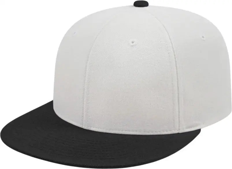 Cap America i8504 Flexfit Wool Blend Performance Cap - White Dark Green - White Forest / XS