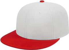 Cap America i8504 Flexfit Wool Blend Performance Cap - White Red - White Red / XS