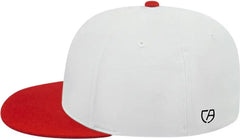 Cap America i8504 Flexfit Wool Blend Performance Cap - White Red