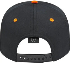 Cap America i8505 Original Poly/Cotton Snap Back Cap - Black Orange