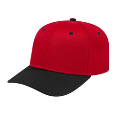 Cap America i8505 Original Poly/Cotton Snap Back Cap - Red Black - Red Black / Youth