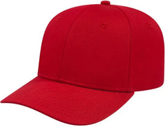 Cap America i8505 Original Poly/Cotton Snap Back Cap - Red - Red / Youth