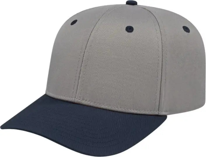 Cap America i8505 Original Poly/Cotton Snap Back Cap - Silver Navy - Light Gray Navy / Youth