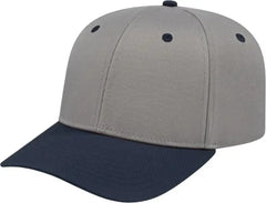 Cap America i8505 Original Poly/Cotton Snap Back Cap - Silver Navy - Light Gray Navy / Youth