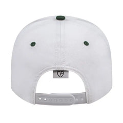 Cap America i8505 Original Poly/Cotton Snap Back Cap - White Dark Green