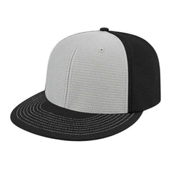 Cap America i8508 Flexfit Aerated Performance Cap - Silver Black - Light Gray Black / XS