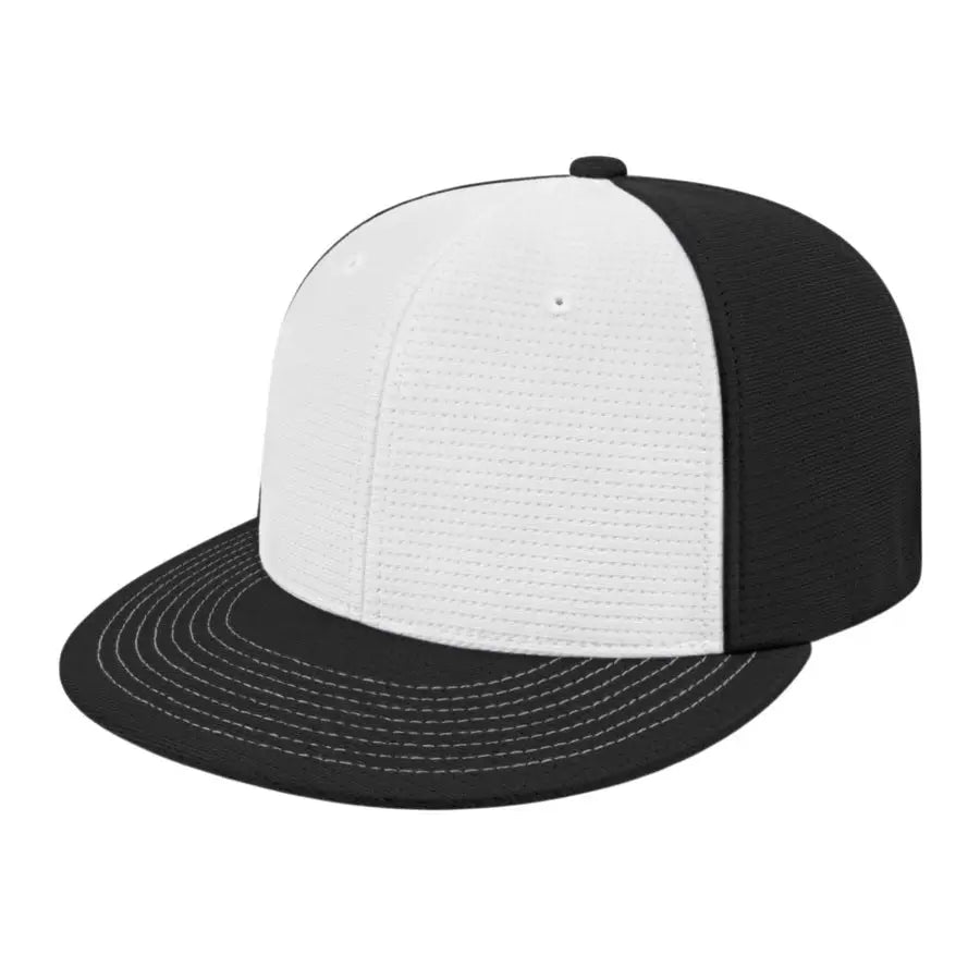 Cap America i8508 Flexfit Aerated Performance Cap - White Black - White Black / XS