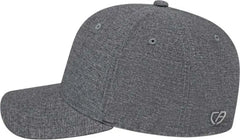 Cap America i8510 Flexfit 110 Melange Snap Back Cap - Charcoal - Charcoal / One Size Fits Most