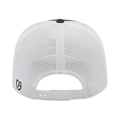 Cap America i8516 Flexfit 110 Jacquard Trucker Mesh Back Cap - Navy White - Navy White / One Size Fits Most