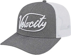Cap America i8518 Premium Melange Trucker Mesh Back Cap - Gray White - Gray White / One Size Fits Most