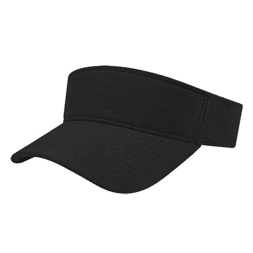 Cap America i8520 Flexfit 110 Aerated Performance Visor - Black - Black / One Size Fits Most