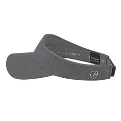 Cap America i8520 Flexfit 110 Aerated Performance Visor - Graphite - Dark Gray / One Size Fits Most