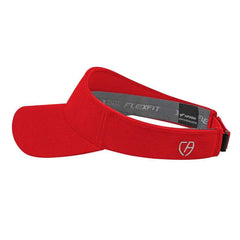 Cap America i8520 Flexfit 110 Aerated Performance Visor - Red - Red / One Size Fits Most