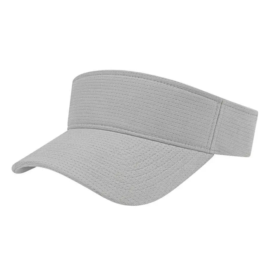 Cap America i8520 Flexfit 110 Aerated Performance Visor - Silver - Ivory / One Size Fits Most