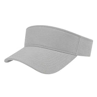 Cap America i8520 Flexfit 110 Aerated Performance Visor - Silver - Ivory / One Size Fits Most
