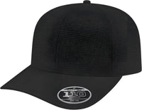 Cap America i8526 Flexfit 110 Ribbed TriBlend Snap Back Cap - Black - Black / OSFM