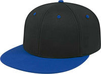 Cap America i8530 Flexfit Full Fabric Performance Cap - Black Royal - Black Royal / XS